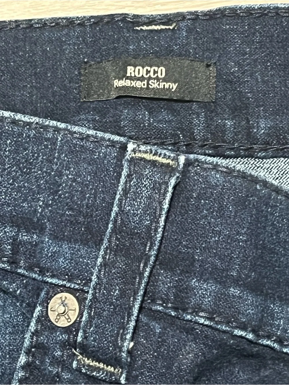 True Religion Men's Relaxed Skinny Distressed Blue Denim Jeans Size 40x33